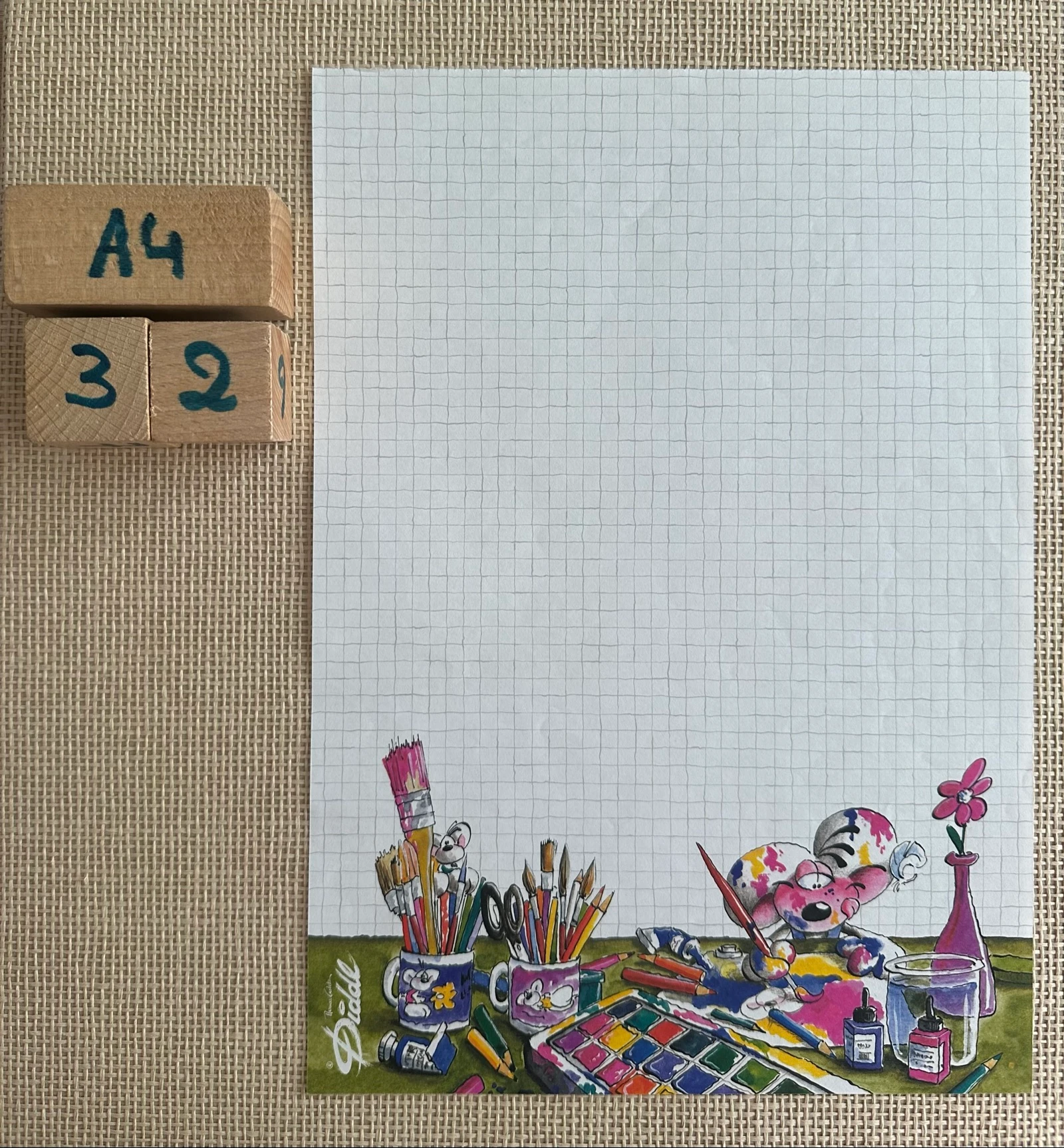 Diddl wit briefpapier A4 nr.